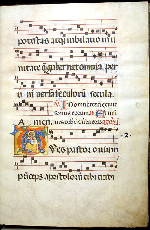 cenni di francesco di ser cenni leaf from antiphonary walters w1533r open obverse