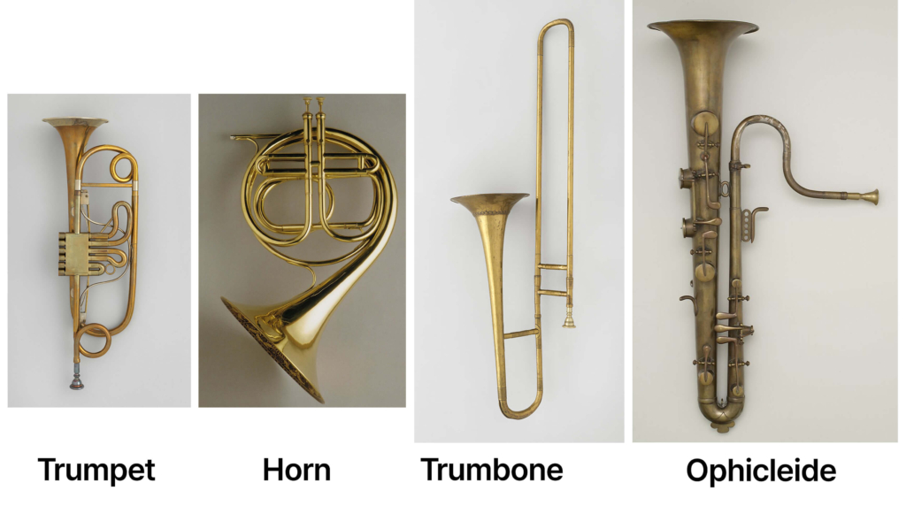 Brass - Trumpet, Horn, Trumbone, Ophicleide