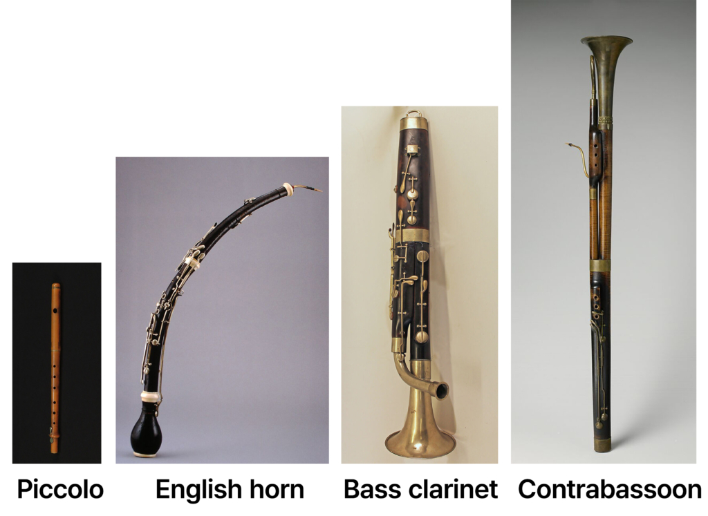 Woodwinds - Piccolo, English Horn, Bass Clarinet, Contrabassoon